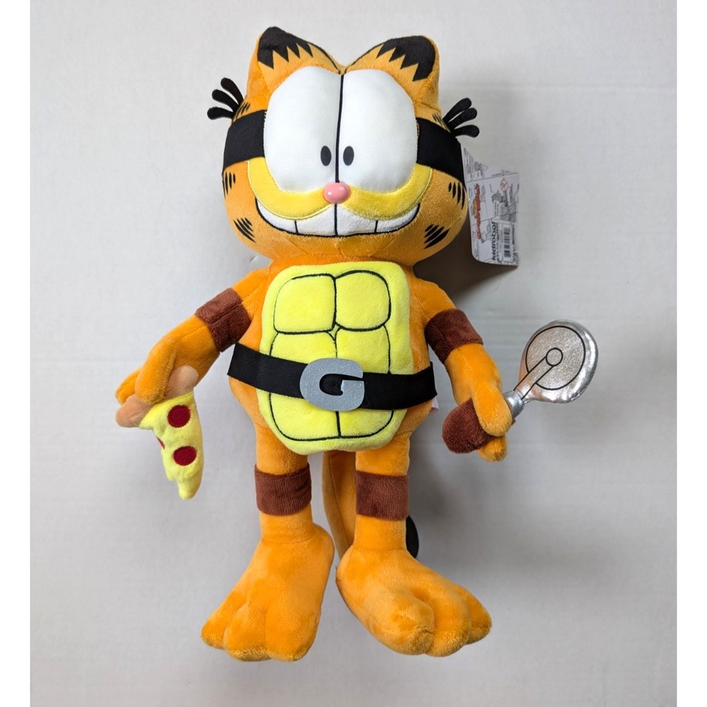 Garfield x TMNT Plush 13" Kidrobot NWT‎ Teenage Mutant Ninja Turtles Garfello